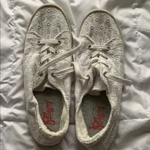 Jellypop white lace tennis shoes